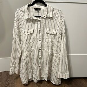 Women’s Striped Button Up Shirt